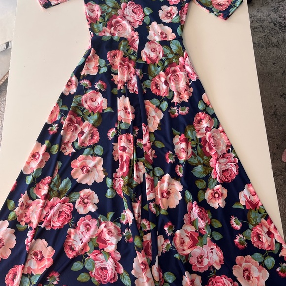 WOMENS FLORAL MAXI DRESS XS NEW AGNES & DORA AUSTEN ROMEO JULIET - Picture 3 of 6